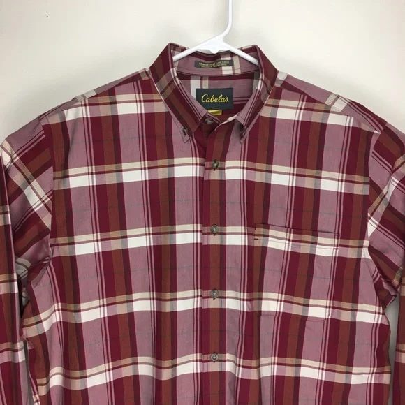 Cabelas mens wrinkle free long sleeve button down shirt XL - Picture 2 of 8